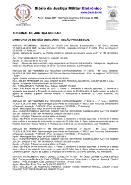 Di&aacute;rio da Justi&ccedil;a Militar Eletr&ocirc;nico