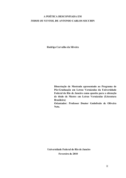 II A PO&Eacute;TICA DESCONFIADA EM TODOS OS VENTOS, DE