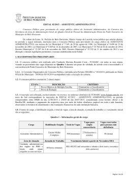 Edital Assistente Administrativo - Oficial