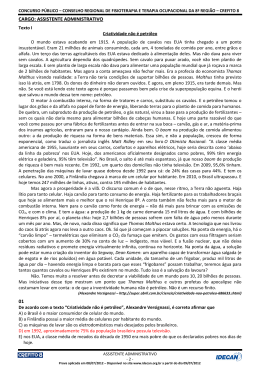 GABARITO COMENTADO - ASSISTENTE ADMINISTRATIVO