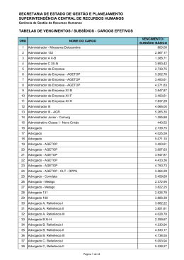 secretaria de estado de gest&atilde;o e planejamento superintend&ecirc;ncia