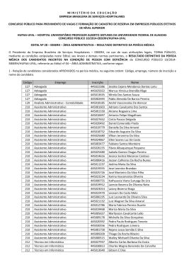 edital nº 28 - resultado definitivo perícia médica