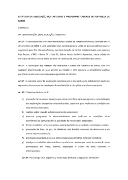 ESTATUTO DA ASSOCIA&Ccedil;&Atilde;O DOS ARTESAOS E PRODUTORES