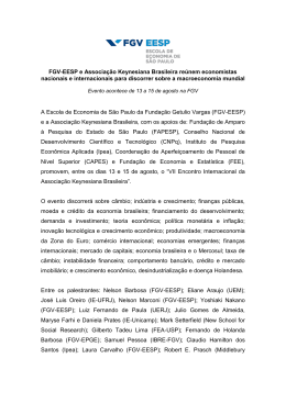 Release - Fundação Getulio Vargas