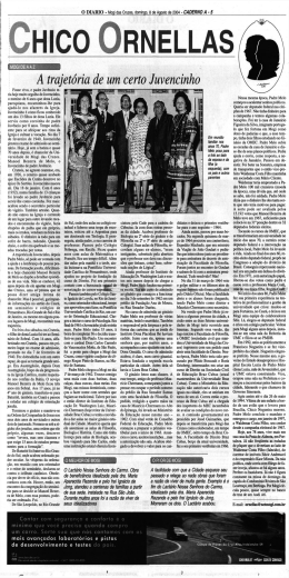 A trajet&oacute;ria de um certo Juvencinho