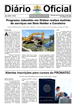 Abertas inscri&ccedil;&otilde;es para cursos do PRONATEC