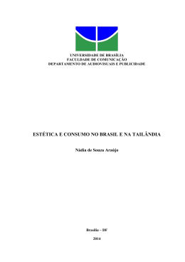est&eacute;tica e consumo no brasil e na tail&acirc;ndia - BDM