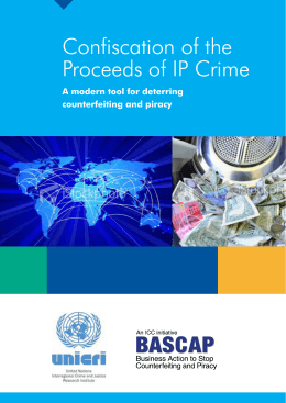 Confiscation of the Proceeds of IP Crime
