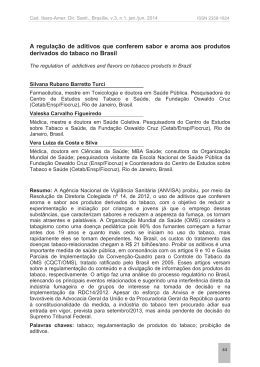 A regula&ccedil;&atilde;o de aditivos que conferem sabor e aroma aos produtos