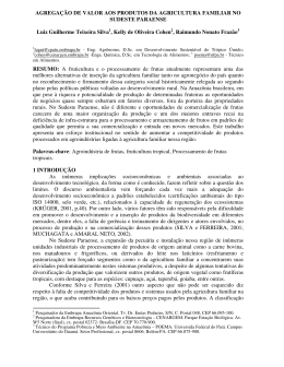 1 AGREGA&Ccedil;&Atilde;O DE VALOR AOS PRODUTOS DA