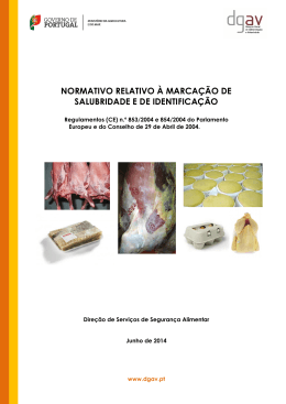 normativo relativo &agrave; marca&ccedil;&atilde;o de salubridade e de identifica&ccedil;&atilde;o