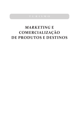 marketing e comercialização de produtos e destinos