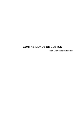 CONTABILIDADE DE CUSTOS