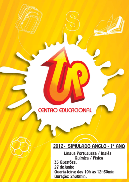 2012 - SIMULADO ANGLO - 1&ordm; ANO