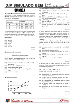 - 1 - 21. As letras X, Y e Z designam três elementos pertencentes às