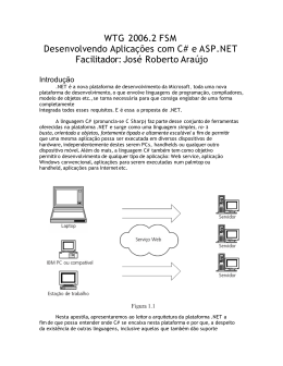 WTG 2006.2 FSM Desenvolvendo Aplicações com C# e ASP.NET