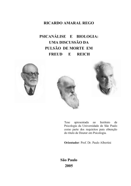 uma discussão da pulsão de morte em Freud e Reich