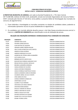 edital 06 - homologa inscrições