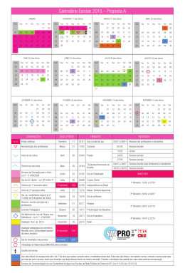 Calend&aacute;rio Escolar 2016 &ndash; Proposta A - sinpro-df