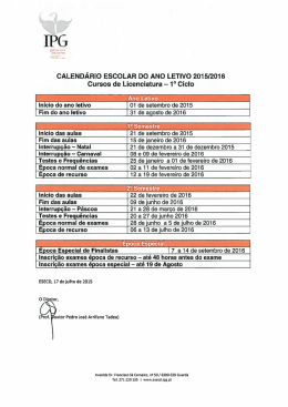 Calendário escolar 2015_2016