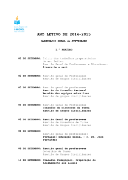 ANO LETIVO DE 2014-2015