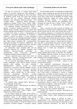 Conclus&atilde;o festiva do ano letivo