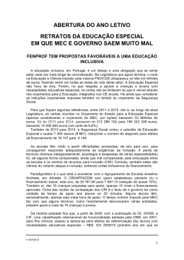 abertura do ano letivo retratos da educa&ccedil;&atilde;o especial em