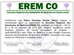 Certificamos que Arthur Henrique Santos Veloso