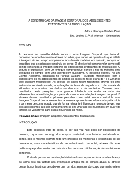 A CONSTRU&Ccedil;&Atilde;O DA IMAGEM CORPORAL DOS