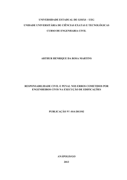 Responsabilidade civil e penal nos erros - UnUCET