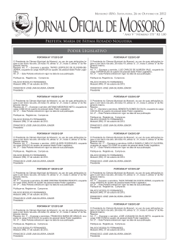 jomjornal - Prefeitura Municipal de Mossoró