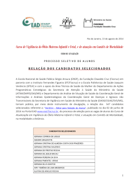 Alunos - referente a "06/2014 - Edital para Sele&ccedil;&atilde;o - EAD