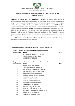 Edital 04/2014 - Prefeitura de Cana&atilde; dos Caraj&aacute;s
