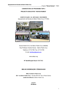 Projecto Educativo Novos Rumos - AEBPC