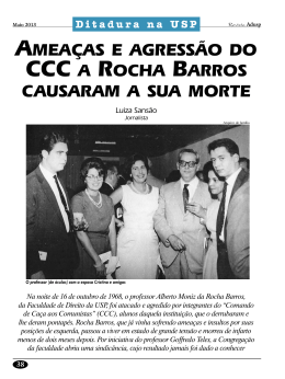 AMEA&Ccedil;AS E AGRESS&Atilde;O DO CCC A ROCHA BARROS