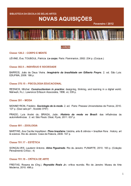 Fevereiro - BIBLIOBELAS
