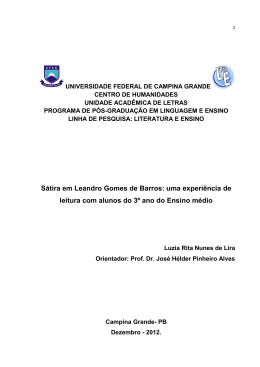 Sátira em Leandro Gomes de Barros