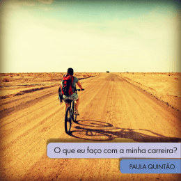 fa&ccedil;o com a minha carreira? / Paula Quint&atilde;o