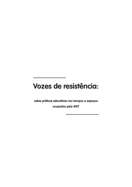 Vozes de resistência: - Universidade Estadual do Centro