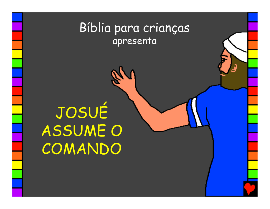 Resultado de imagem para imagem josué assume o comando