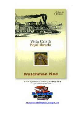 Vida Crist&atilde; Equilibrada