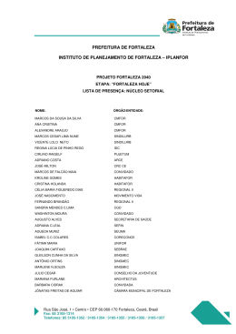 iplanfor iplanfor - Prefeitura Municipal de Fortaleza