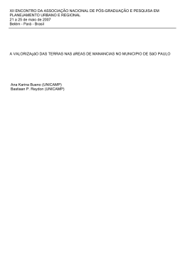 XII ENCONTRO DA ASSOCIA&Ccedil;&Atilde;O NACIONAL DE P&Oacute;S