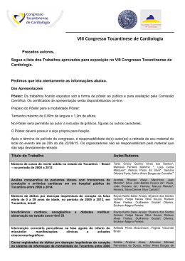 VIII Congresso Tocantinese de Cardiologia