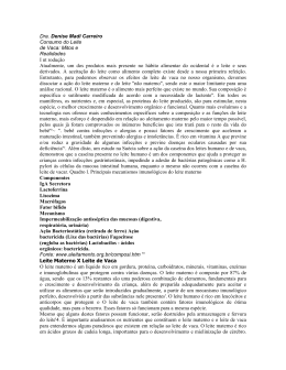 Dra. Denise Madi Carreiro Consumo do Leite de Vaca: Mitos e