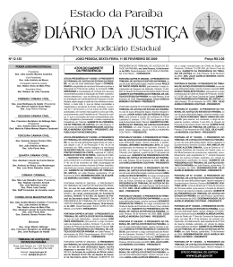 Diario da Justi a 29-05-2001 - Tribunal de Justi&ccedil;a da Para&iacute;ba