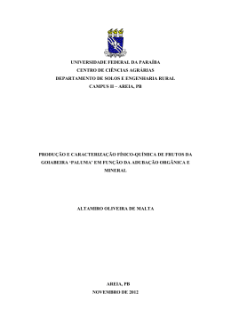 areia, pb - DSpace/UFPB (REI) - Universidade Federal da Para&iacute;ba