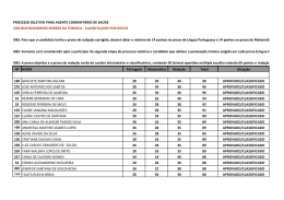 CMS Bu&aacute; Boanerges - Classifica&ccedil;&atilde;o Geral