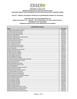 Anexo III do Edital N&ordm; 10