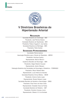 V Diretrizes Brasileiras de Hipertensão Arterial